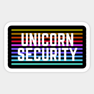 Cute Unicorn Security Gift Sticker